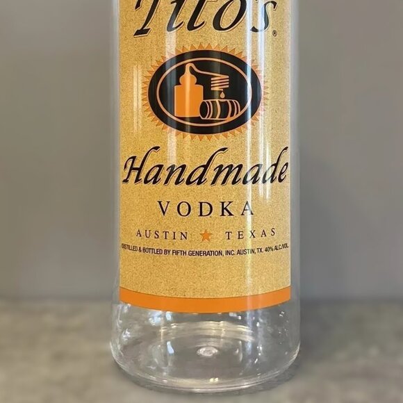 NEW Tito's Handmade Vodka Hard Acrylic Clear Tip Jar 12" - Picture 2 of 5